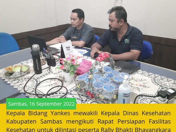 Kabid Pelayanan Kesehatan Ikuti Rapat Persiapan Fasilitas Kesehatan