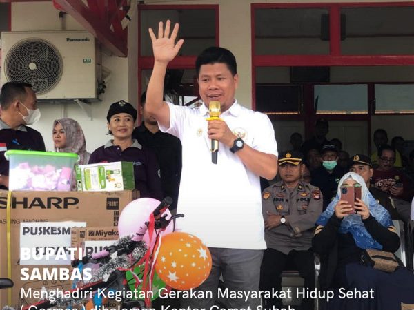 Bupati Hadiri Germas Kecamatan Subah