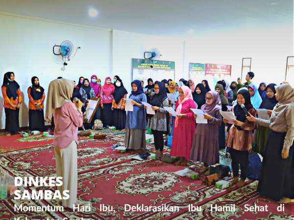 Momentum Hari Ibu, Dinkes Sambas Deklarasikan Gerakan Ibu Hamil Sehat