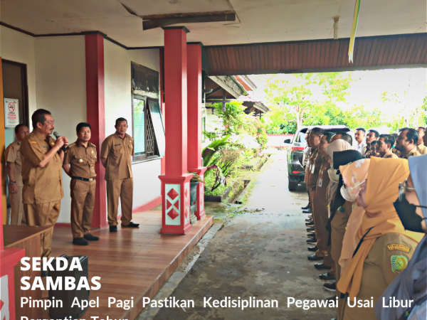Bupati Sambas Lakukan Pemeriksaan Kantor OPD Usai Libur Pergantian Tahun