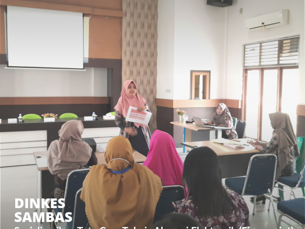 Dinkes Sosialisasikan Teknis Absensi Elektronik Kepada Seluruh Pegawai