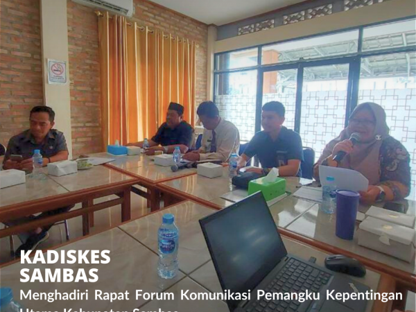 Kadiskes Hadiri Rapat Forum Komunikasi Pamangku Kepentingan Utama Jamkesnas