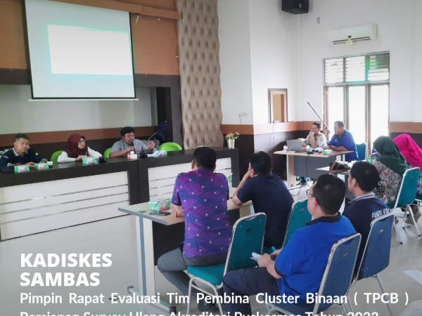 Persiapan Akreditasi Puskesmas, Kadiskes Pimpin Rapat Tim Pembinaan Cluster Binaan