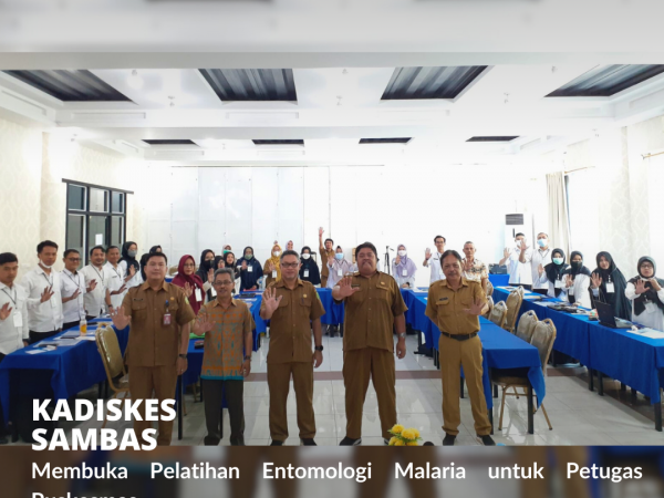 Kadiskes Buka Pelatihan Entomologi Malaria untuk Petugas Puskesmas.