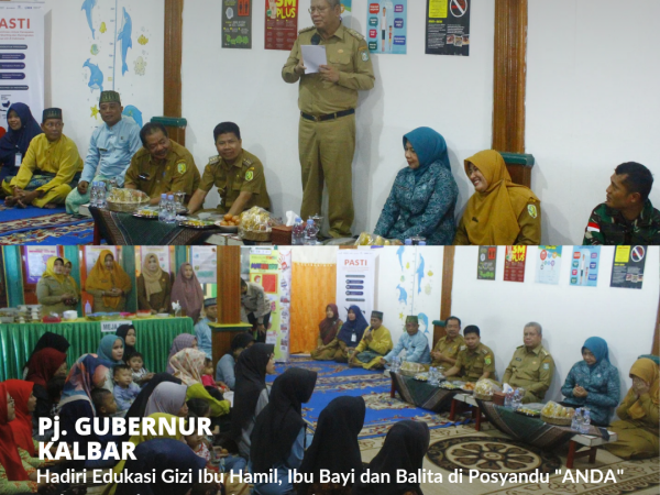 Pj. Gubernur Kalbar kunjungi Posyandu "ANDA"