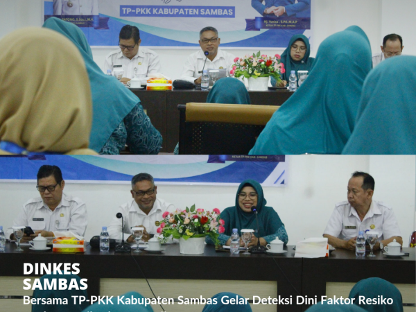 Dinkes bersama Pengurus TP-PKK Kabupaten Sambas Gelar Deteksi Dini Kanker Serviks.