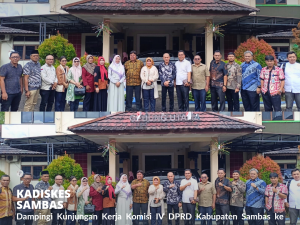 Rajut Kerjasama Di Sektor Kesehatan, Kadiskes Dampingi Kunker Komisi IV DPRD Sambas ke Dinkes Kalbar
