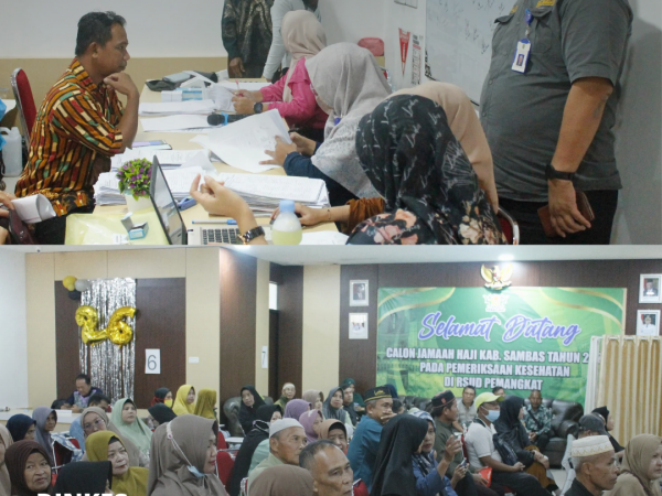 Dinkes Sambas Laksanakan Pemeriksaan Kesehatan Bagi Calon Jema'ah Haji Kabupaten Sambas.