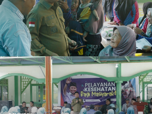 Dinkes Sambas Gelar Pelayanan Kesehatan di Kecamatan Selakau, Turut dihadiri Bupati Sambas.